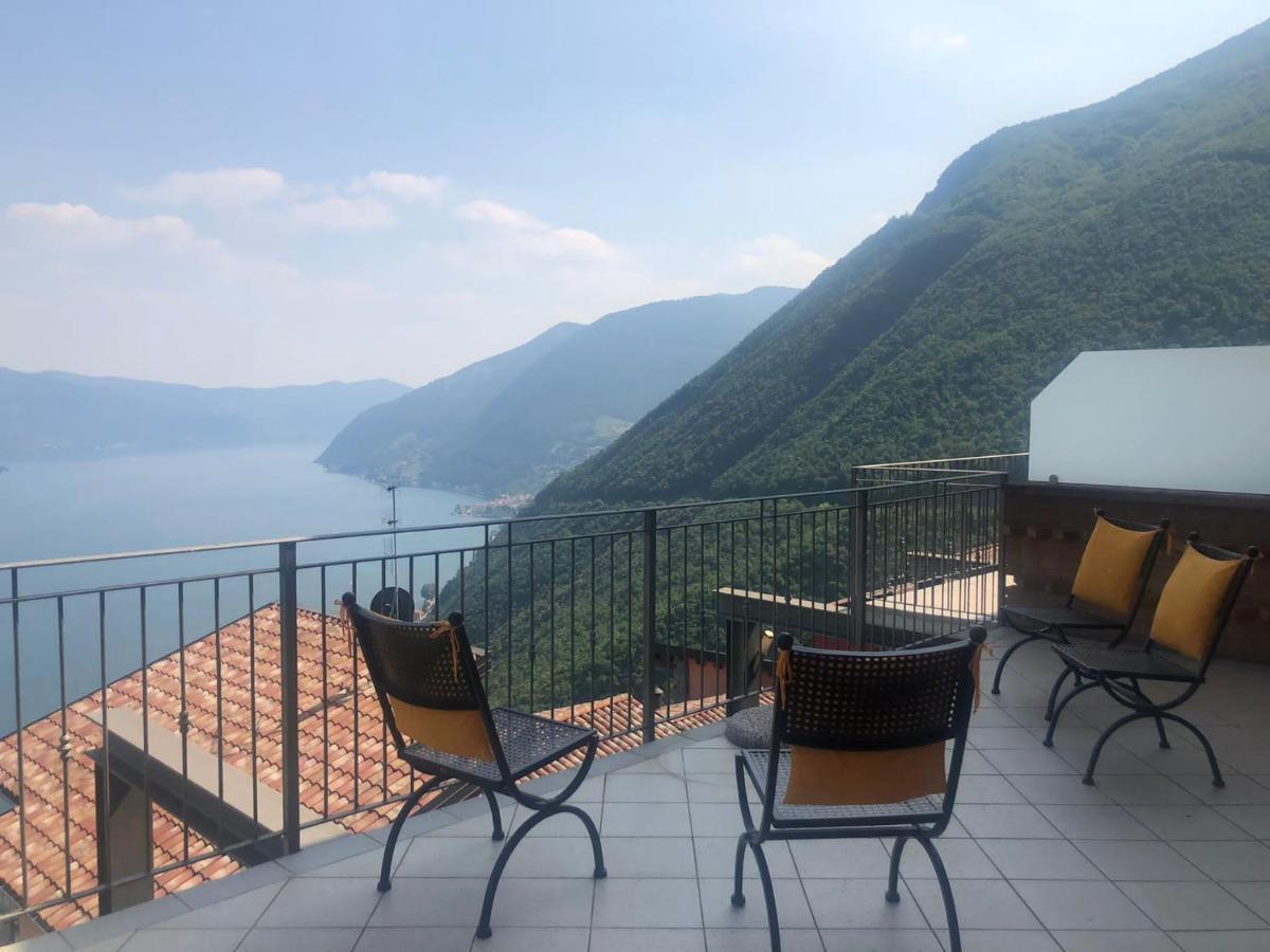 La Villetta In Residence Con Piscina E Vista Lago Parzanica Eksteriør bilde