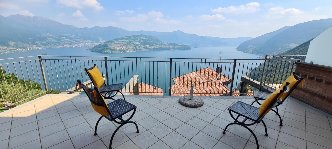 La Villetta In Residence Con Piscina E Vista Lago Parzanica Eksteriør bilde